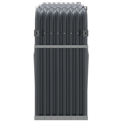 vidaXL Log Holder Anthracite 180x45x100 cm Galvanised Steel 5