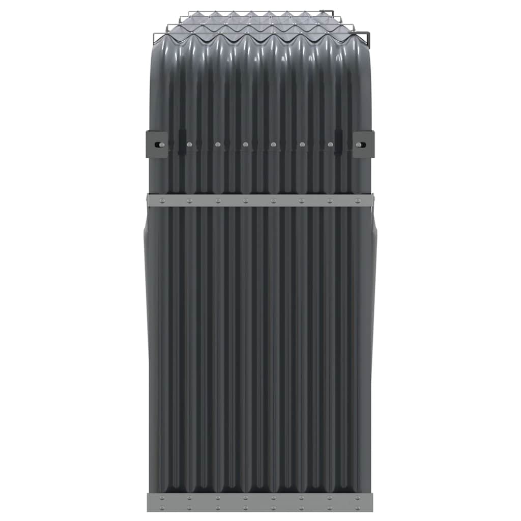vidaXL Log Holder Anthracite 234x45x100 cm Galvanised Steel 5