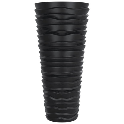 vidaXL Planter with Removable Inner Anthracite 18/45 L PP Grooved Look 4
