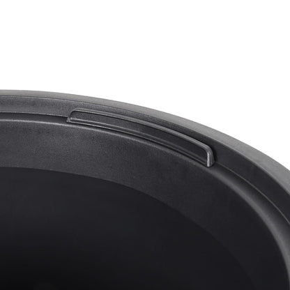 vidaXL Planter with Removable Inner Anthracite 18/45 L PP Grooved Look 5