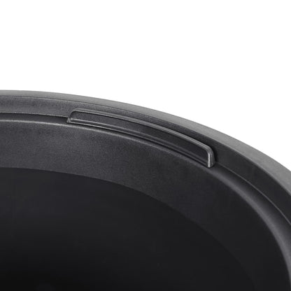 vidaXL Planter with Removable Inner Mocha 18/45 L PP Grooved Look 5