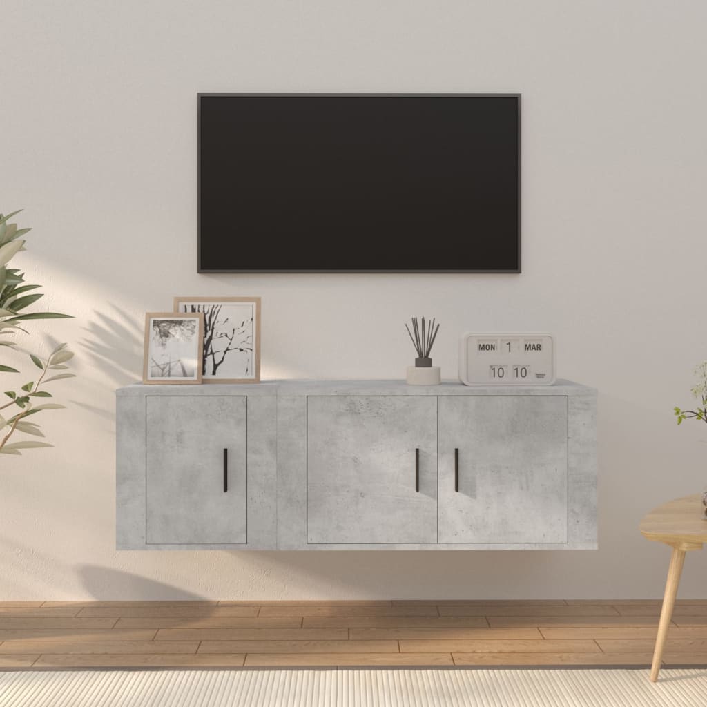 vidaXL 2 Piece TV Cabinet Set Engineered Wood