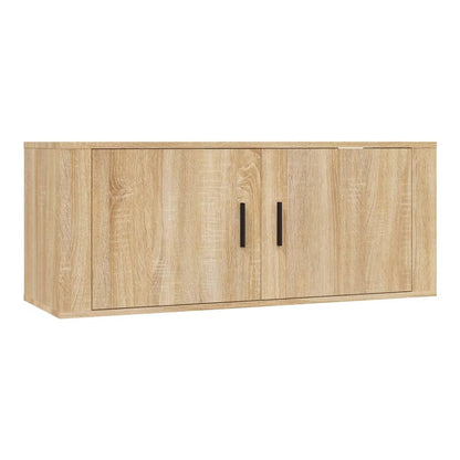 3 Piece TV Cabinet Set Engineered Wood Sonoma oak