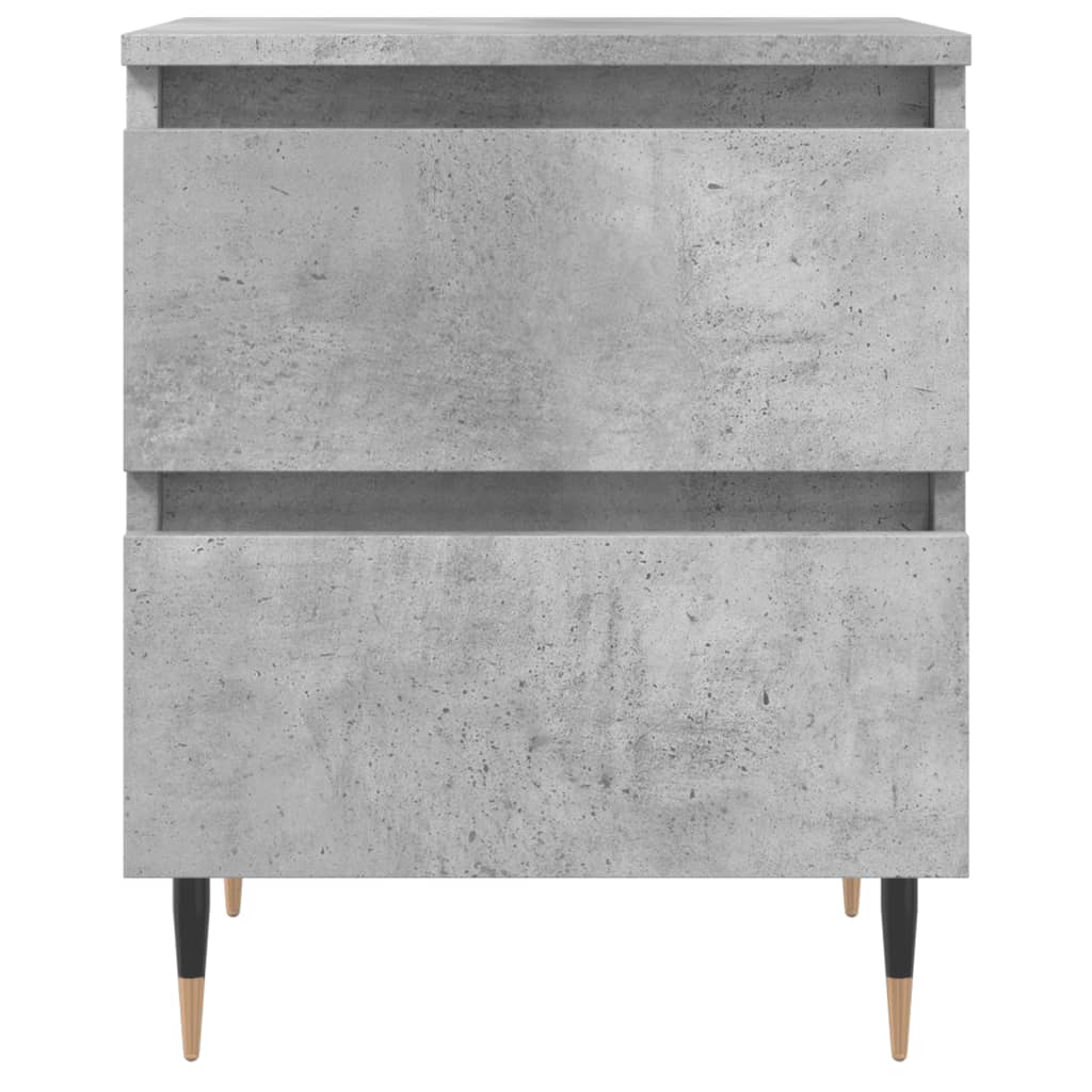 vidaXL Bedside Cabinets 2 pcs Concrete Grey 40x35x50 cm Engineered Wood 5