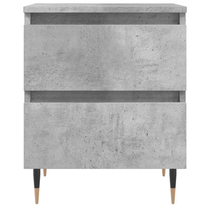 vidaXL Bedside Cabinets 2 pcs Concrete Grey 40x35x50 cm Engineered Wood 5