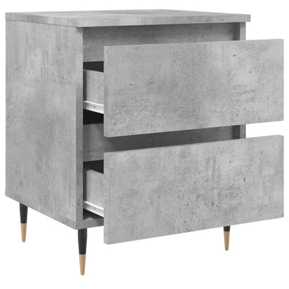 vidaXL Bedside Cabinets 2 pcs Concrete Grey 40x35x50 cm Engineered Wood 6
