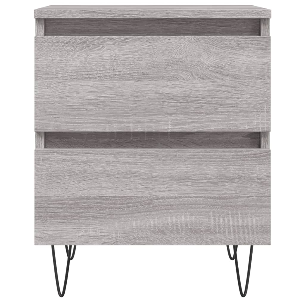 vidaXL Bedside Cabinets 2 pcs Grey Sonoma 40x35x50 cm Engineered Wood 5