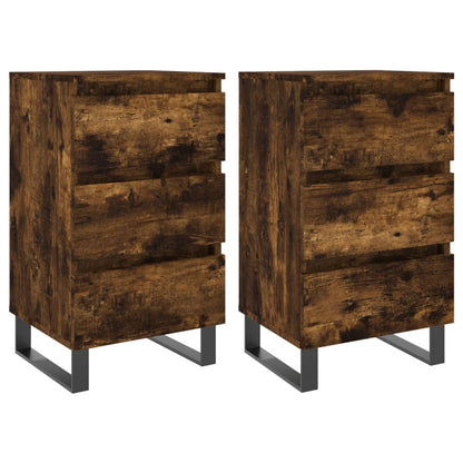 Bedside Cabinet 40x35x69 cm Engineered Wood Smoked oak