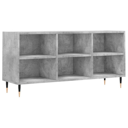 vidaXL TV Cabinet Concrete Grey 103.5x30x50 cm Engineered Wood 2