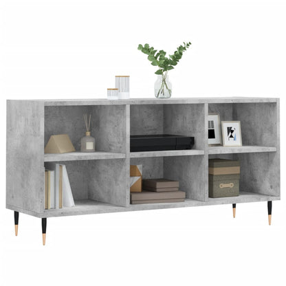 vidaXL TV Cabinet Concrete Grey 103.5x30x50 cm Engineered Wood 3