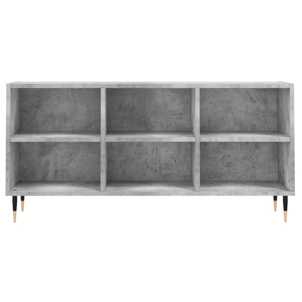 vidaXL TV Cabinet Concrete Grey 103.5x30x50 cm Engineered Wood 4