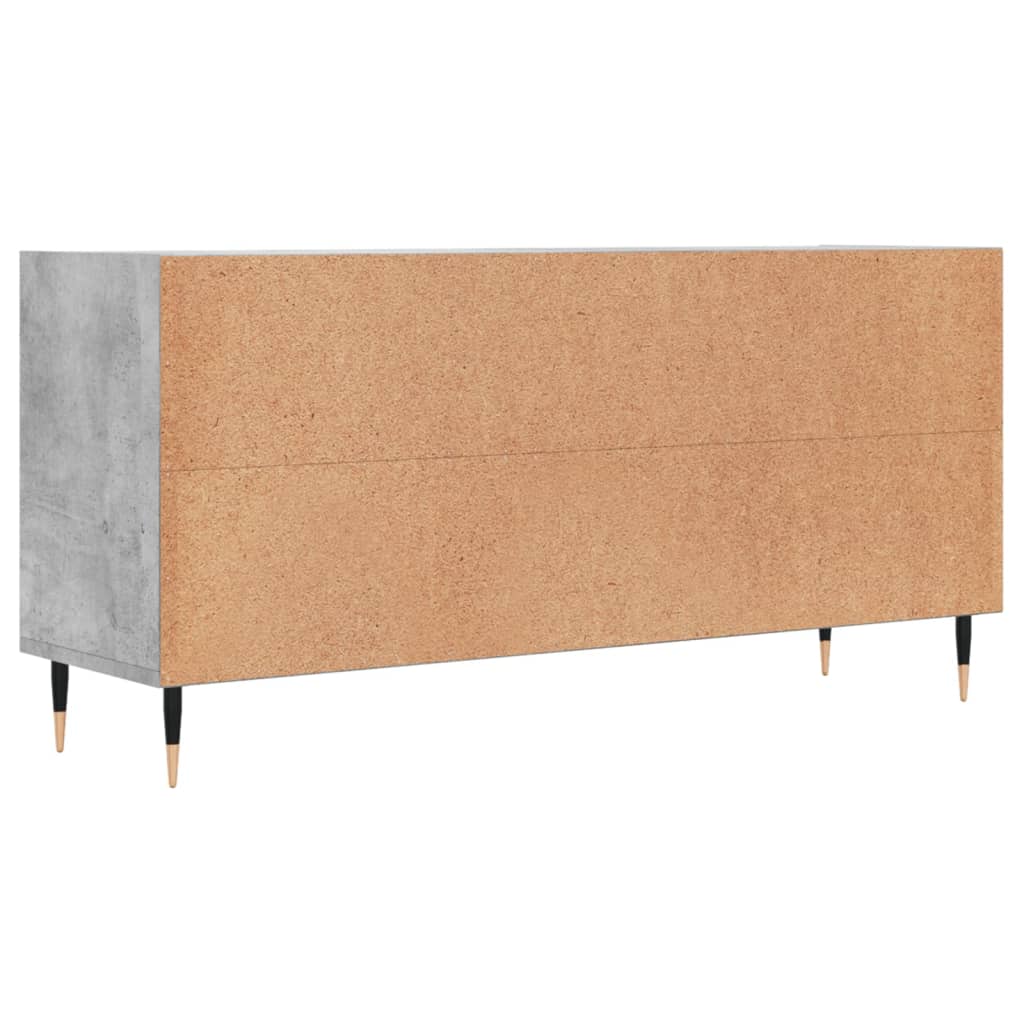vidaXL TV Cabinet Concrete Grey 103.5x30x50 cm Engineered Wood 6