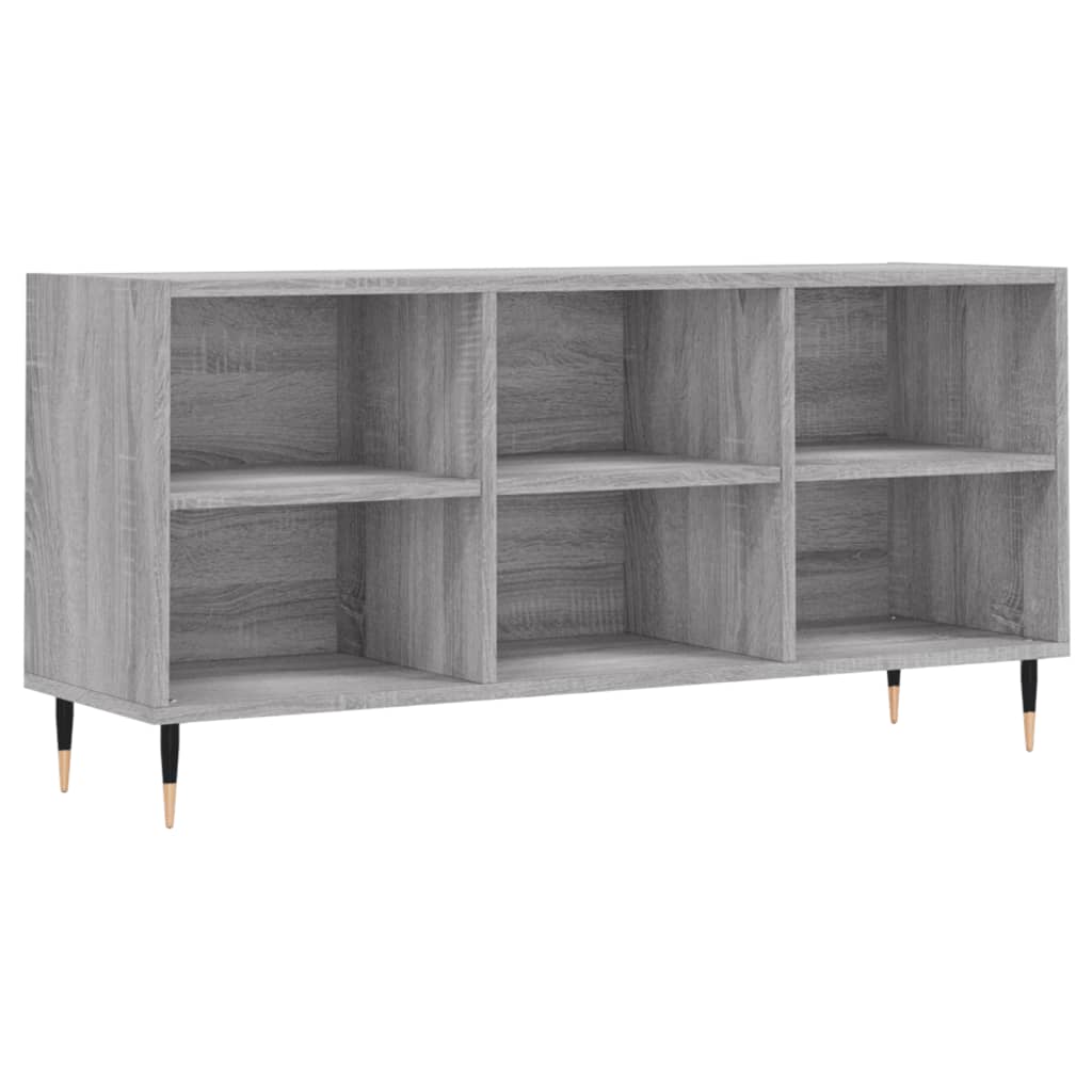 vidaXL TV Cabinet Grey Sonoma 103.5x30x50 cm Engineered Wood 2
