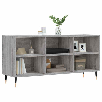 vidaXL TV Cabinet Grey Sonoma 103.5x30x50 cm Engineered Wood 3