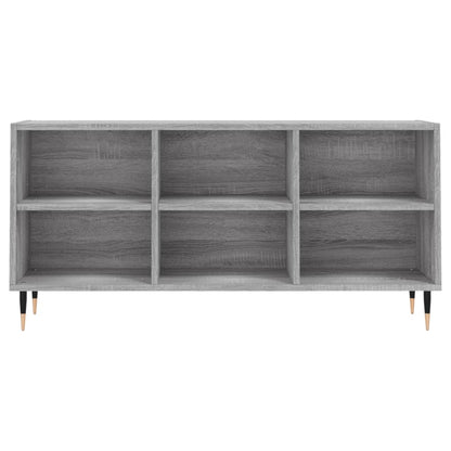 vidaXL TV Cabinet Grey Sonoma 103.5x30x50 cm Engineered Wood 4