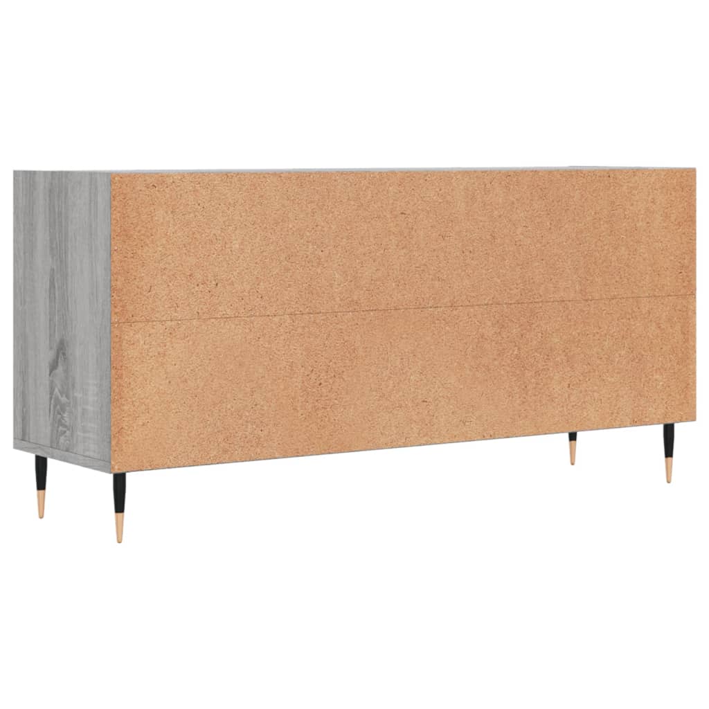 vidaXL TV Cabinet Grey Sonoma 103.5x30x50 cm Engineered Wood 6