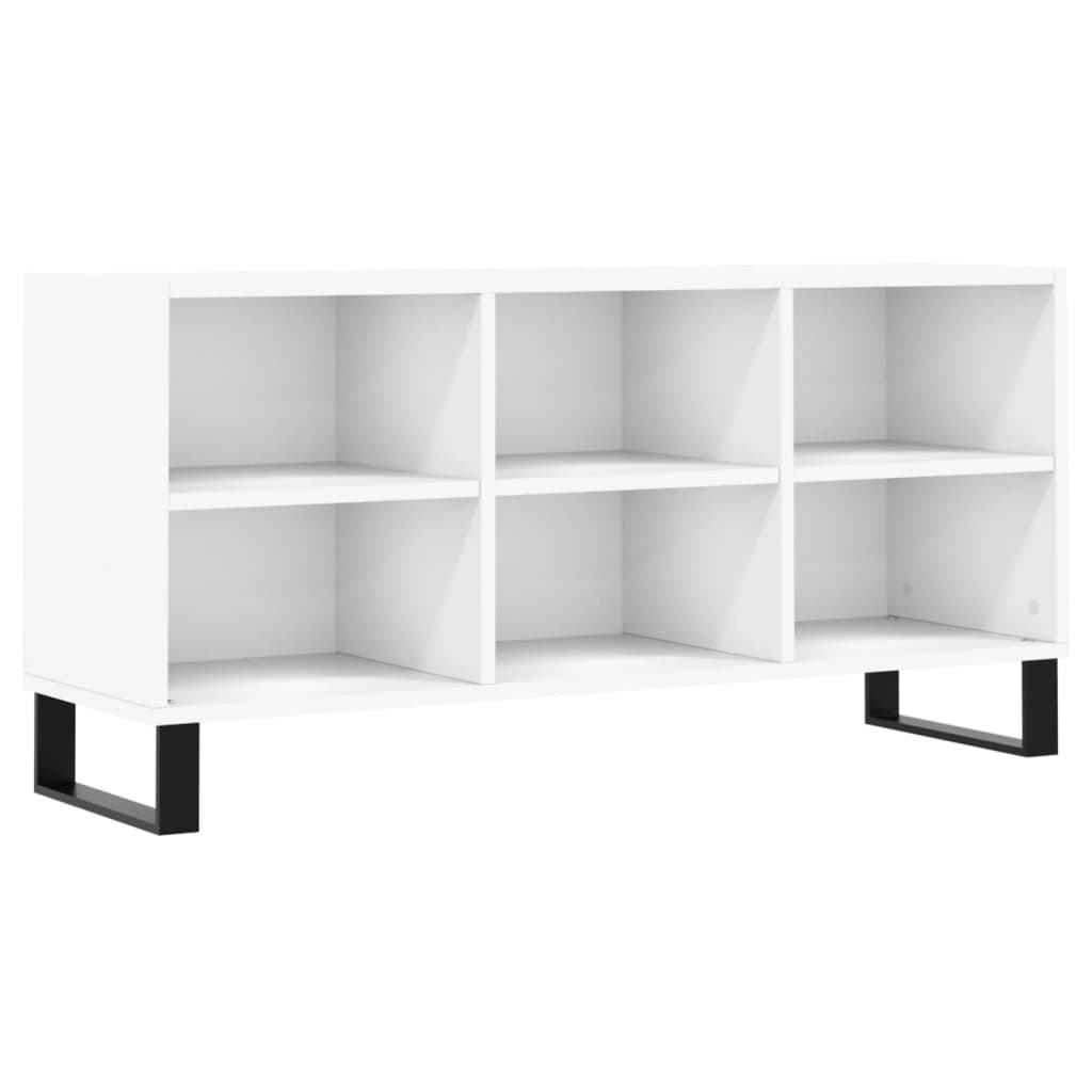 vidaXL TV Cabinet White 103.5x30x50 cm Engineered Wood 2
