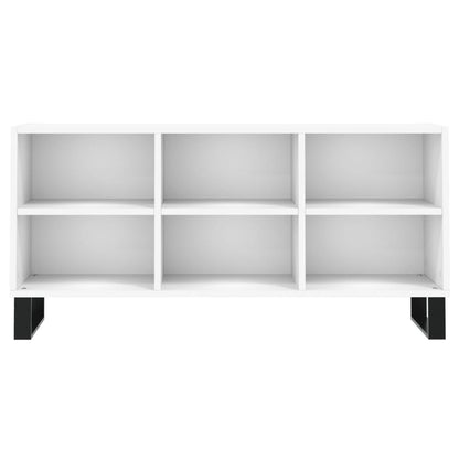 vidaXL TV Cabinet White 103.5x30x50 cm Engineered Wood 4