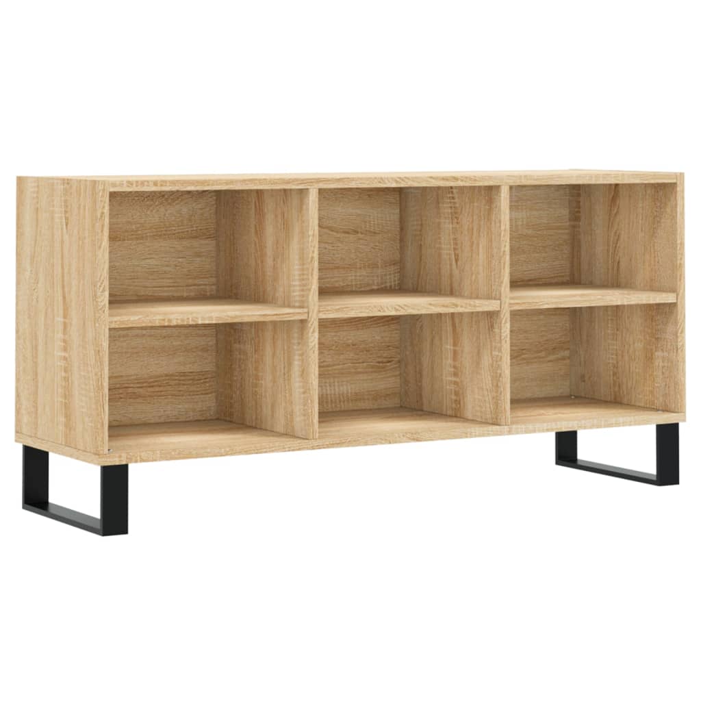 vidaXL TV Cabinet Sonoma Oak 103.5x30x50 cm Engineered Wood 2