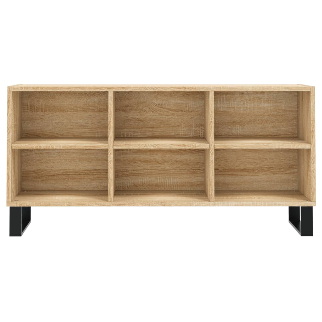 vidaXL TV Cabinet Sonoma Oak 103.5x30x50 cm Engineered Wood 4