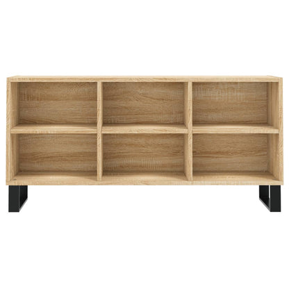 vidaXL TV Cabinet Sonoma Oak 103.5x30x50 cm Engineered Wood 4