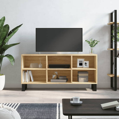 vidaXL TV Cabinet Sonoma Oak 103.5x30x50 cm Engineered Wood 1