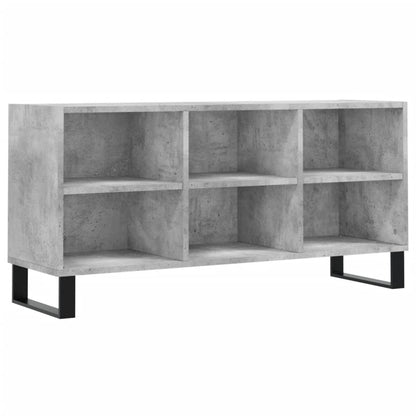 vidaXL TV Cabinet Concrete Grey 103.5x30x50 cm Engineered Wood 2