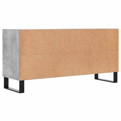 vidaXL TV Cabinet Concrete Grey 103.5x30x50 cm Engineered Wood 6