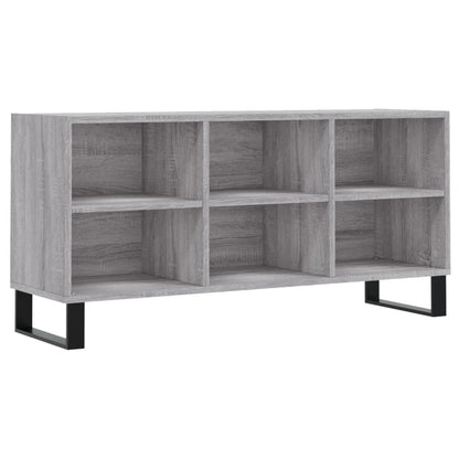 vidaXL TV Cabinet Grey Sonoma 103.5x30x50 cm Engineered Wood 2
