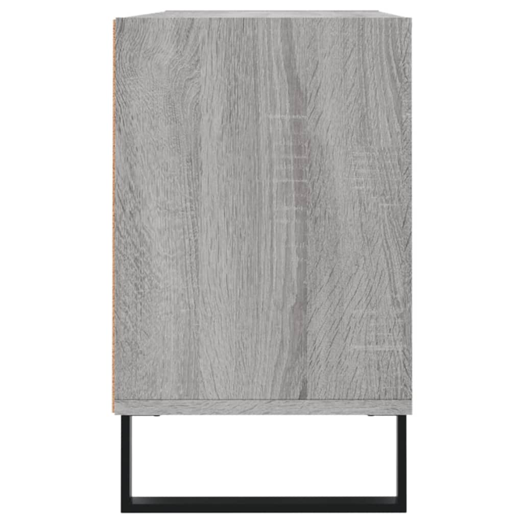 vidaXL TV Cabinet Grey Sonoma 103.5x30x50 cm Engineered Wood 5