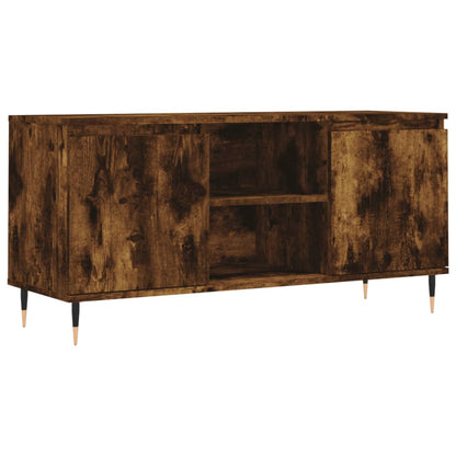 vidaXL TV Cabinet Smoked Oak 104x35x50 cm Engineered Wood 2