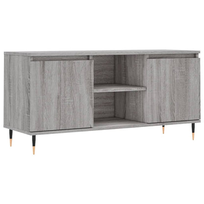 vidaXL TV Cabinet Grey Sonoma 104x35x50 cm Engineered Wood 2
