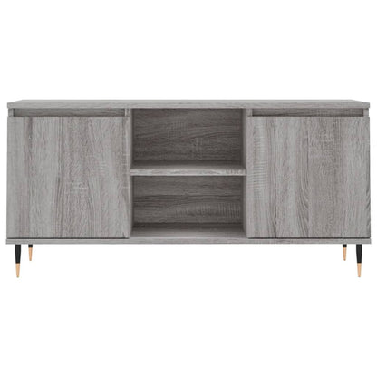 vidaXL TV Cabinet Grey Sonoma 104x35x50 cm Engineered Wood 5