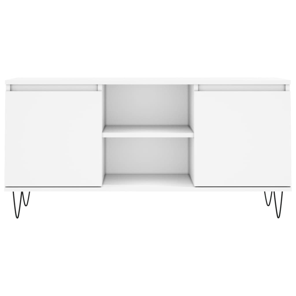 vidaXL TV Cabinet White 104x35x50 cm Engineered Wood 5
