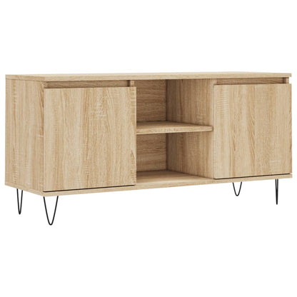 vidaXL TV Cabinet Sonoma Oak 104x35x50 cm Engineered Wood 2