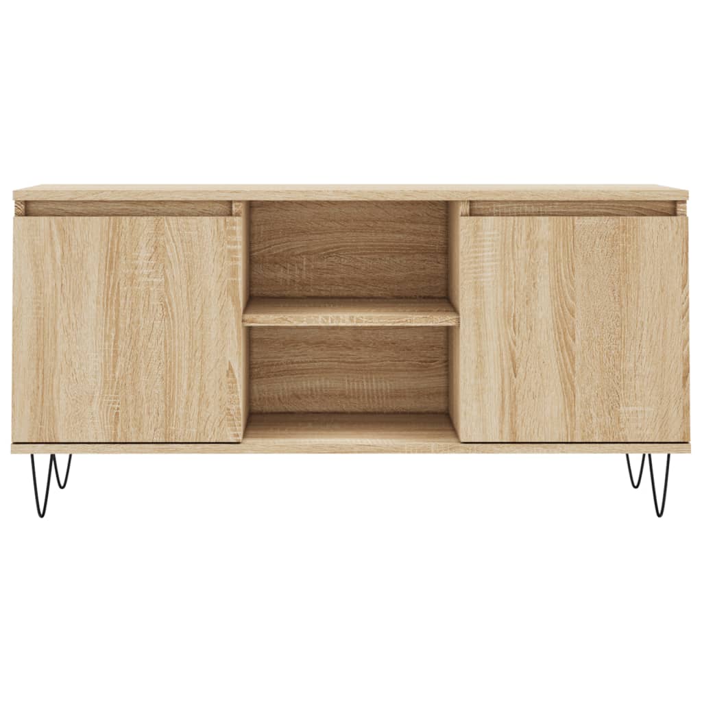 vidaXL TV Cabinet Sonoma Oak 104x35x50 cm Engineered Wood 5