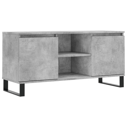 vidaXL TV Cabinet Concrete Grey 104x35x50 cm Engineered Wood 2