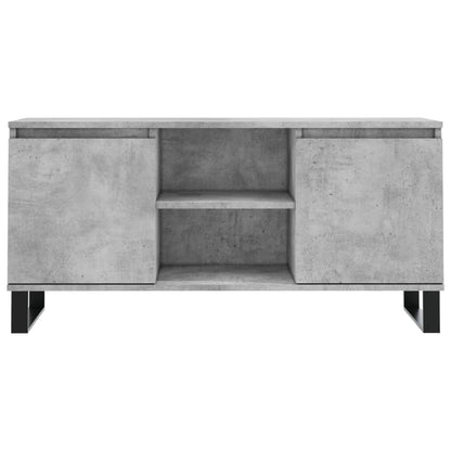 vidaXL TV Cabinet Concrete Grey 104x35x50 cm Engineered Wood 5