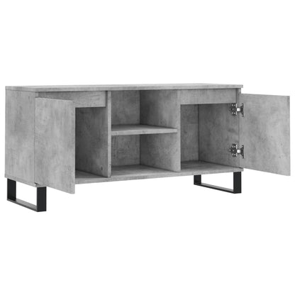vidaXL TV Cabinet Concrete Grey 104x35x50 cm Engineered Wood 6