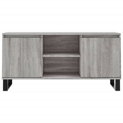 vidaXL TV Cabinet Grey Sonoma 104x35x50 cm Engineered Wood 5