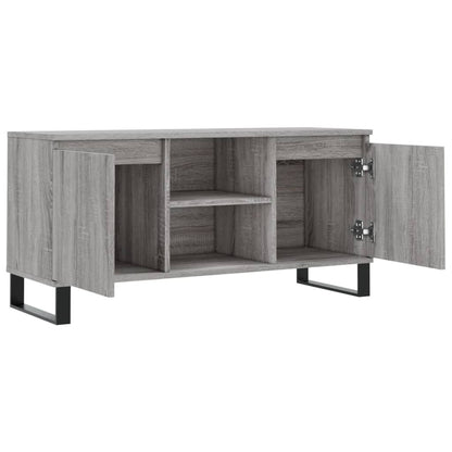 vidaXL TV Cabinet Grey Sonoma 104x35x50 cm Engineered Wood 6