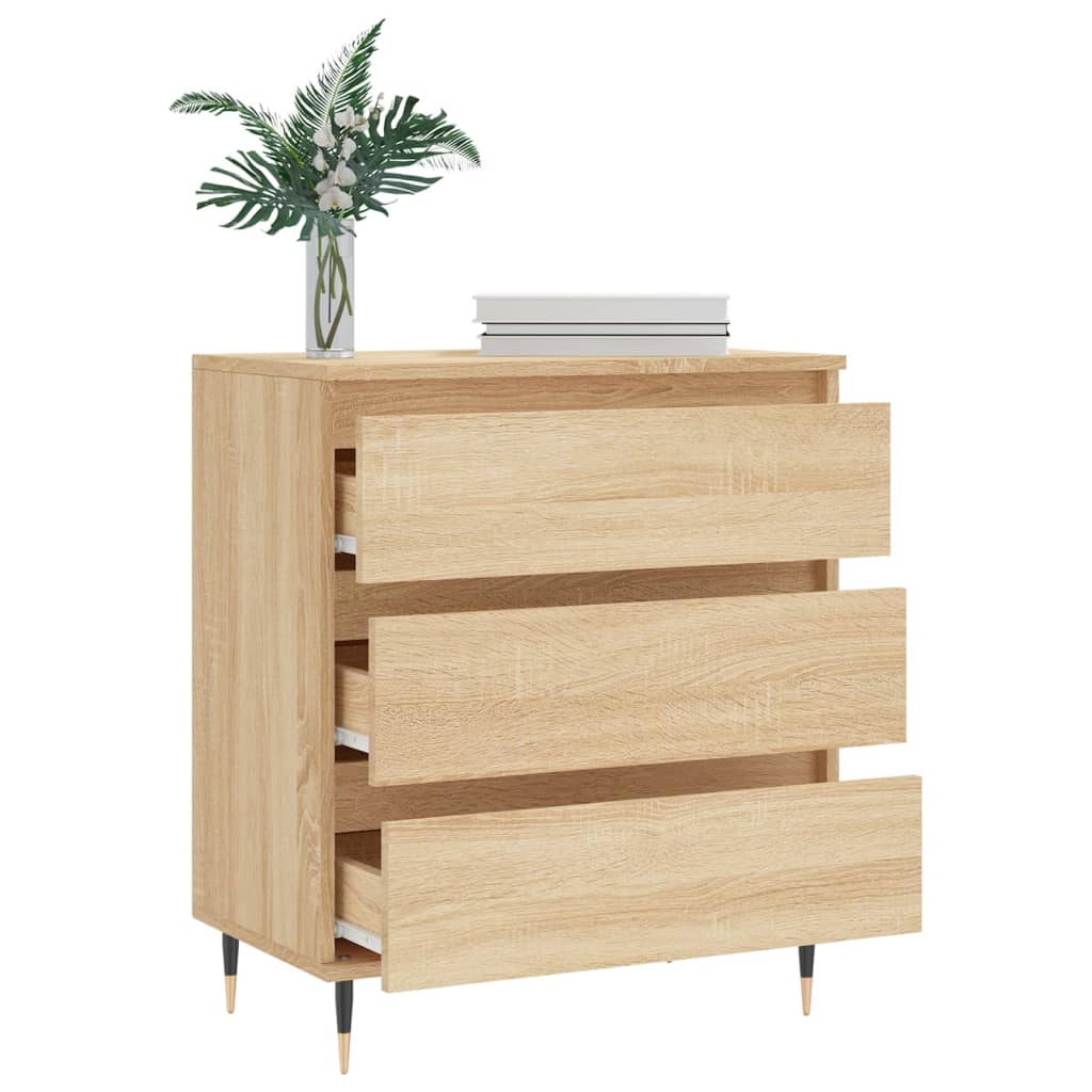 vidaXL Sideboard Sonoma Oak 60x35x70 cm Engineered Wood 4