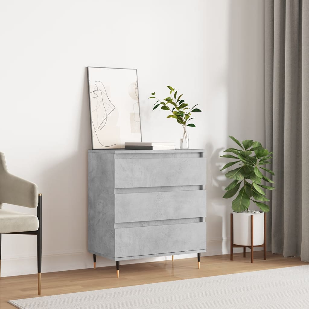 vidaXL Sideboard Concrete Grey 60x35x70 cm Engineered Wood 1