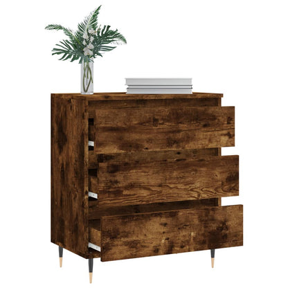 vidaXL Sideboard Smoked Oak 60x35x70 cm Engineered Wood 4