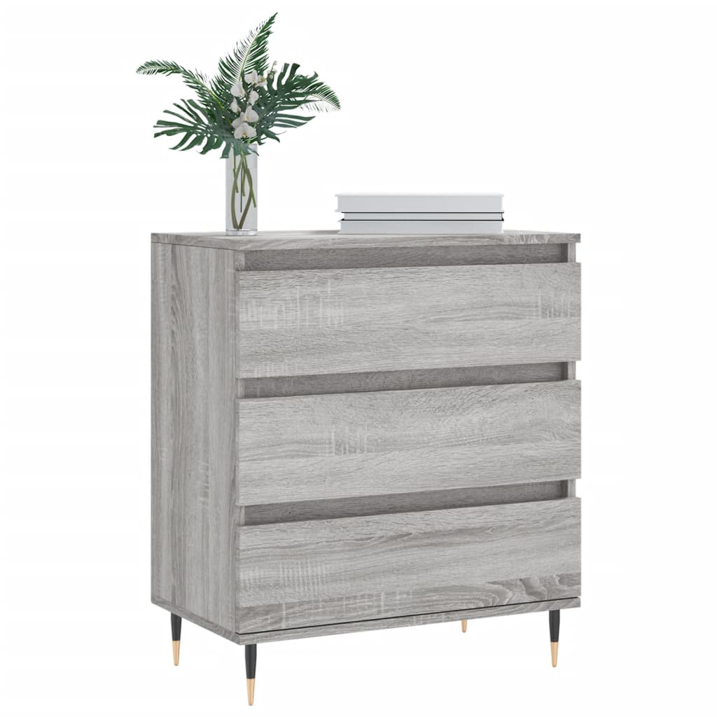 vidaXL Sideboard Grey Sonoma 60x35x70 cm Engineered Wood 3
