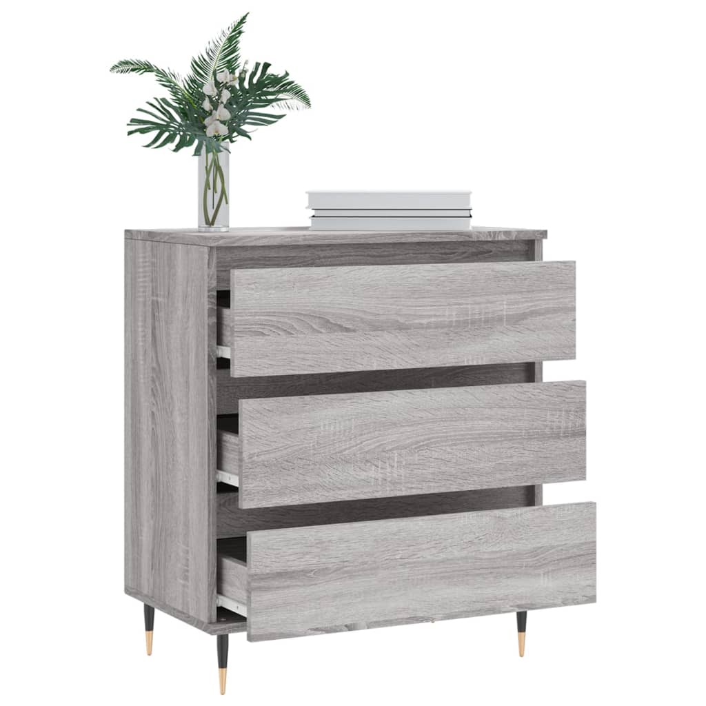 vidaXL Sideboard Grey Sonoma 60x35x70 cm Engineered Wood 4