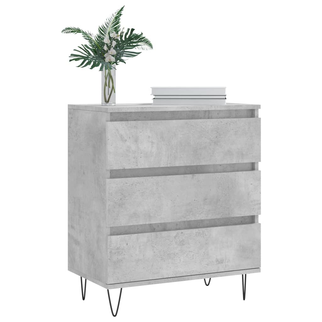 vidaXL Sideboard Concrete Grey 60x35x70 cm Engineered Wood 3