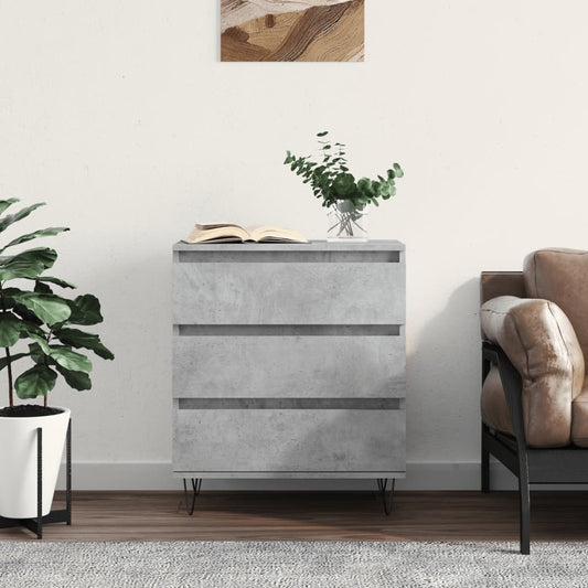 vidaXL Sideboard Concrete Grey 60x35x70 cm Engineered Wood 1