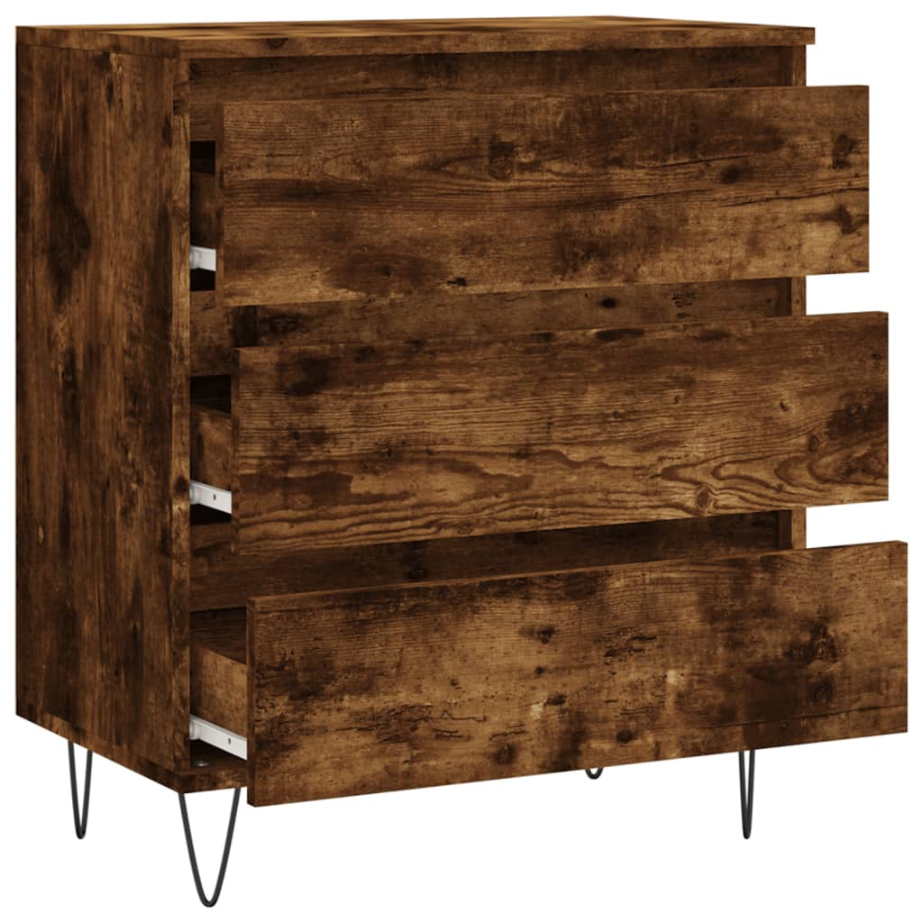 vidaXL Sideboard Smoked Oak 60x35x70 cm Engineered Wood 6