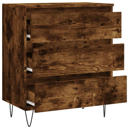 vidaXL Sideboard Smoked Oak 60x35x70 cm Engineered Wood 6